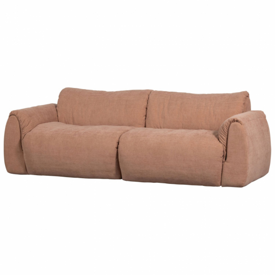 Sofa 'Baggy' 2-osobowa - Brązowo/Różowa