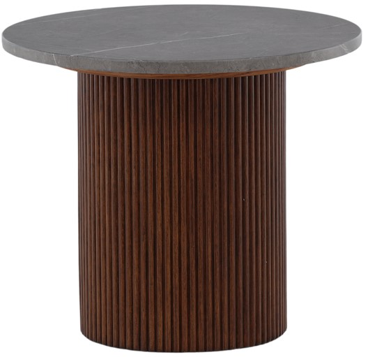 Stolik 'Härjedalen' Okrągły 52cm - Brązowy