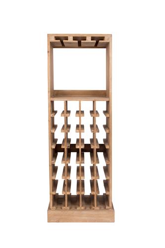 Stojak na wino 'Claude' - Naturalny