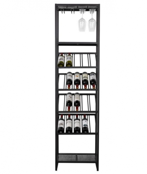 Witryna na wino 'Cantor' S - Czarny