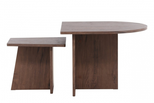 Stolik kawowy 'Älvstrand' 2-częściowy - Zamsz