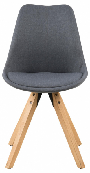 Krzesło 'Lebrija' - Ciemnoszary/Naturalny