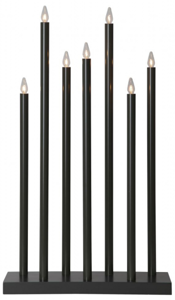 Świecznik adwentowy 'Holy' 7 Lamp - Czarny