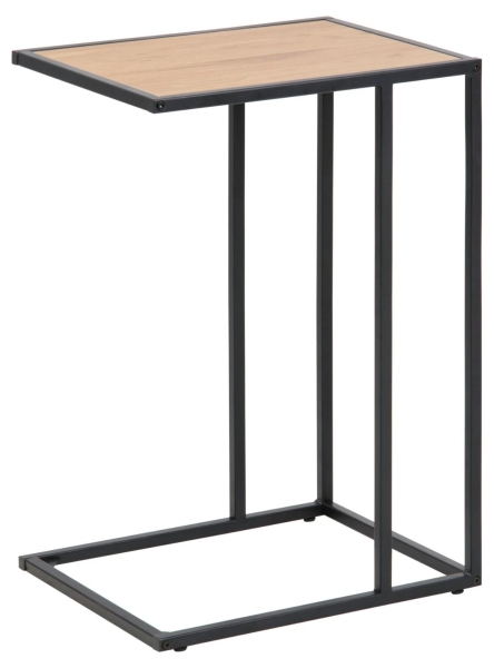 Stolik boczny 'Hydra' 43cm - Naturalny/Czarny