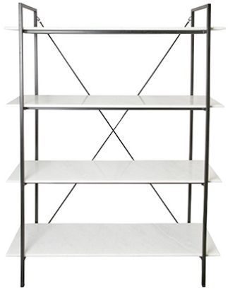 Półka 'Milan' - Czarna/Biała