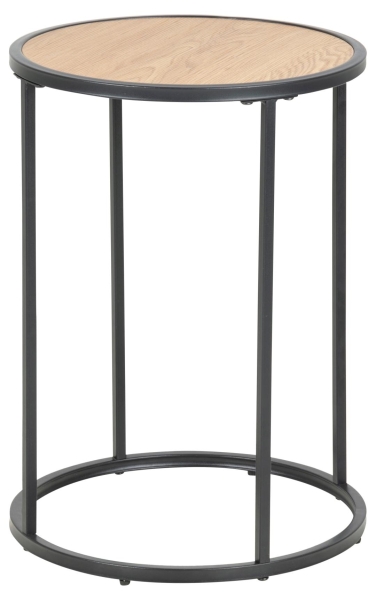 Stolik 'Hydra' 40cm - Naturalny/Czarny