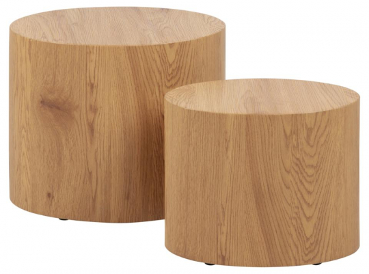 Stolik kawowy 'Ponza' 2 części - Naturalny