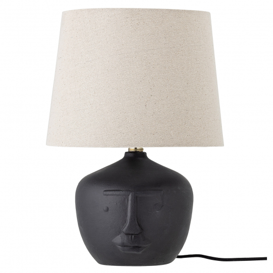 Lampa stołowa 'Matheo' - Czarny/Terrakotta