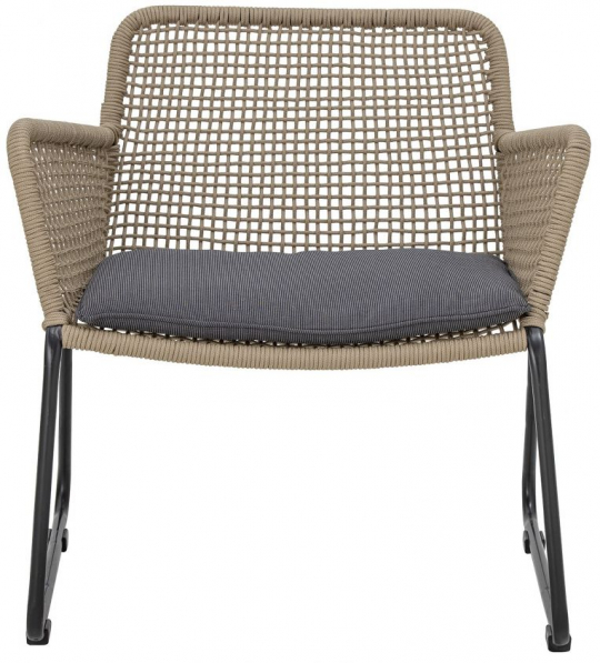 Fotel 'Mundo' - Naturalny/Szary