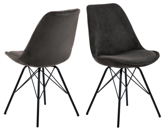 Krzesło 'Eris' - Czarny/Czarny