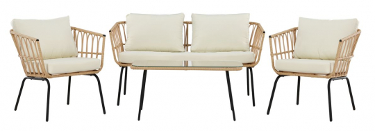 Zestaw lounge 'Palamos' - Naturalny