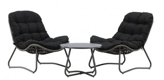 Zestaw wypoczynkowy 'Siro' - Czarny