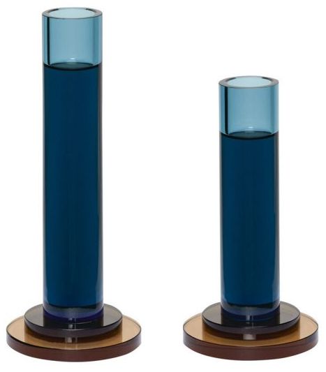 Świeczniki 'Comet' - Niebieski