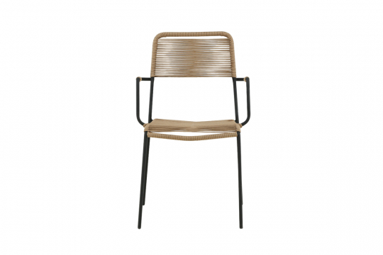 Krzesło do jadalni 'Lindos' - brązowe