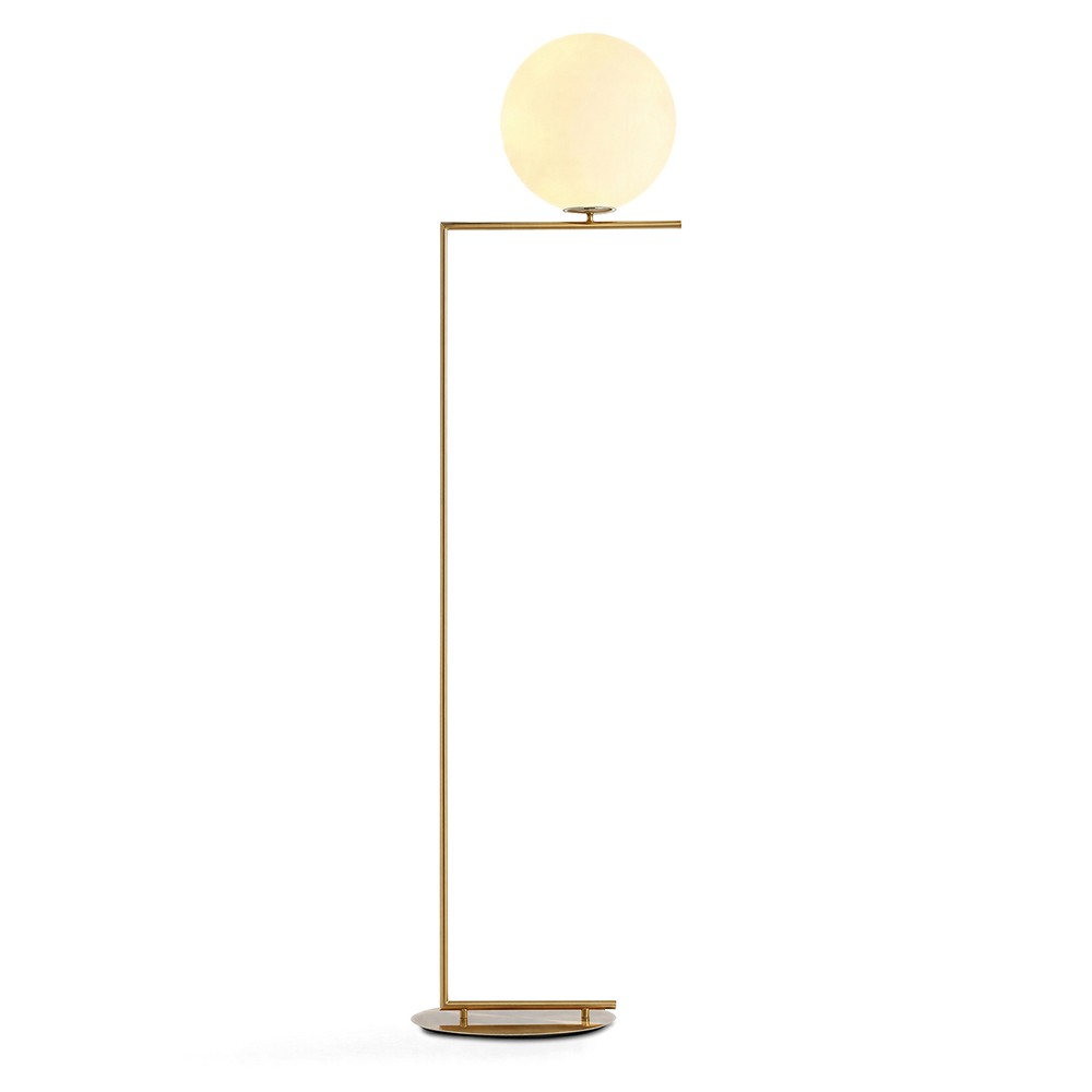 Lampa podłogowa 'Creme Satin' - Mosiądz