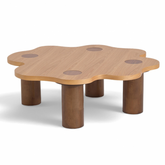 Stolik kawowy 'Livora' 107x98cm - Naturalny