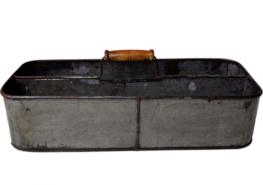 Pudełko żelazne 'Agustin' - Szare