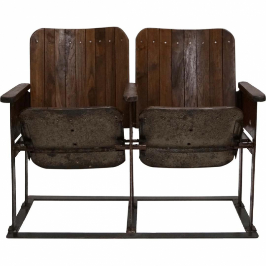 Vintage ławka kinowa 'Bollywood' - Brązowy