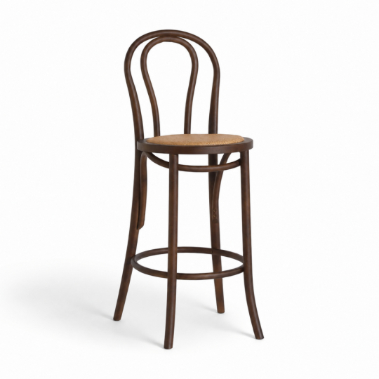 Hoker 'Bistro' - Orzech/Rattan