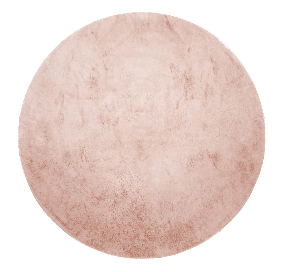 Okrągły dywan 'Aranga Super Soft Fur' - Różowy