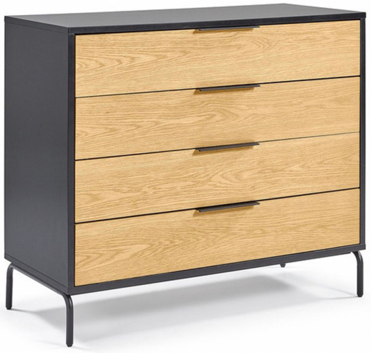 Komoda 'Koln' - Dąb/Czarny