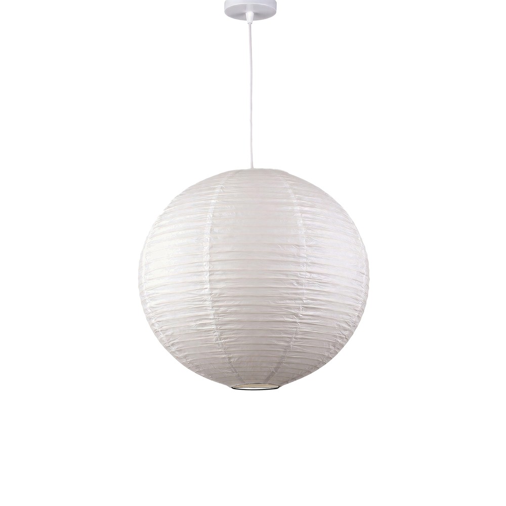 Lampa ryżowa 'Lycka' - Biała 40cm