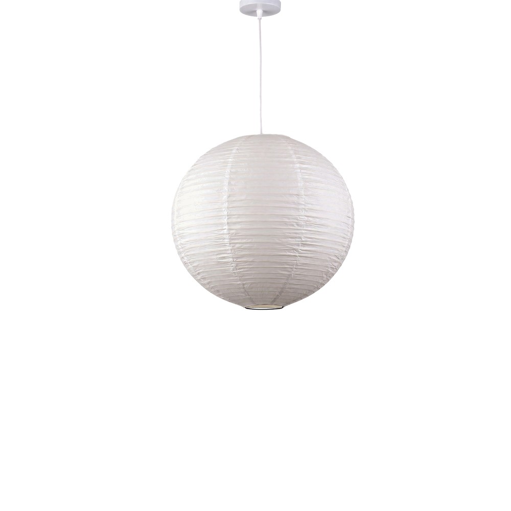 Lampa ryżowa 'Lycka' - Biała 50cm