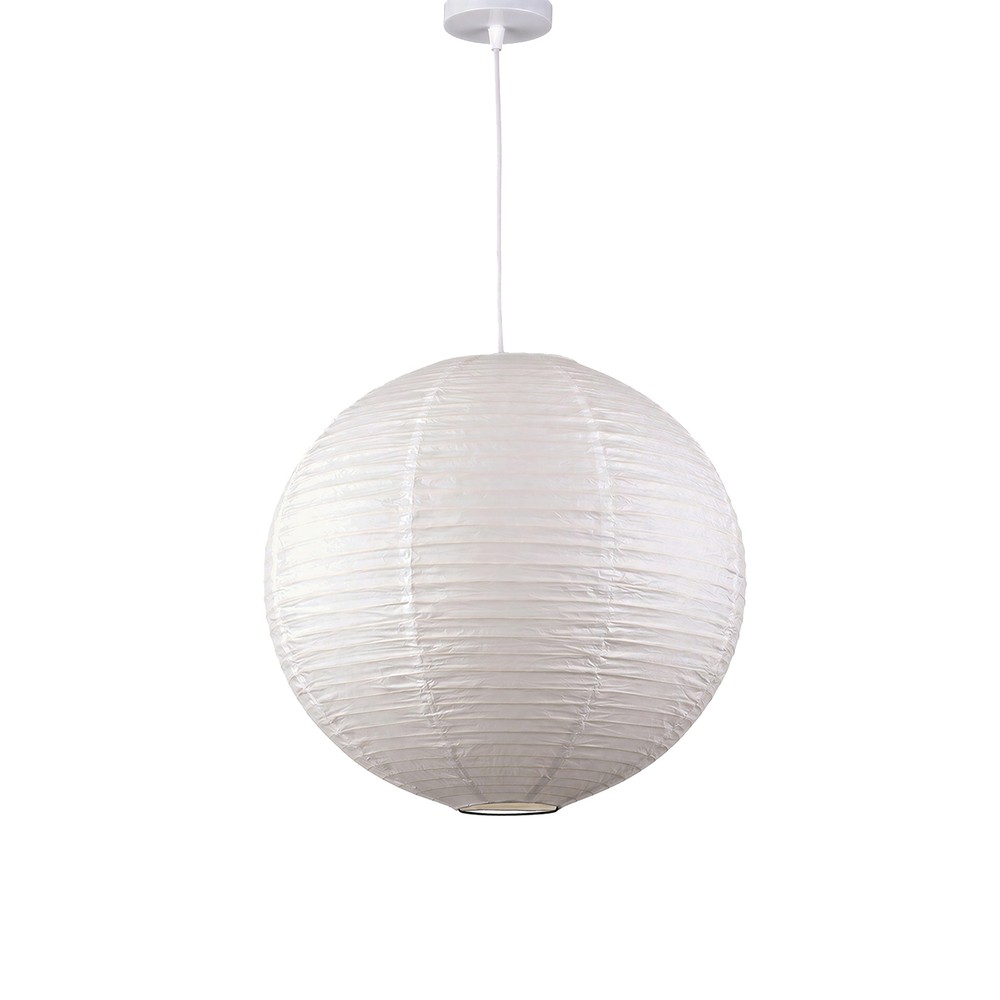 Lampa ryżowa 'Lycka' - Biała 50cm
