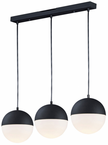 Lampa sufitowa 'Glob' X3 - Czarna