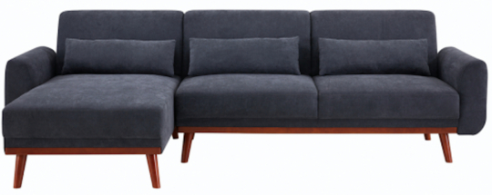 Sofa z funkcją spania 'Texas' - Ciemnoszary