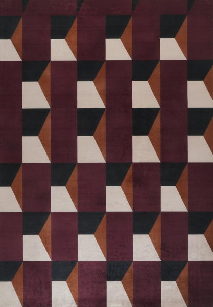 Dywan 'Valora' - Czerwony/Fioletowy