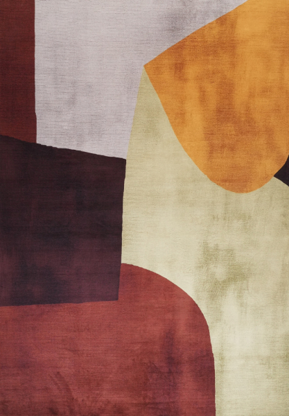 Dywan 'Ventaro' - Czerwony/Wielokolorowy