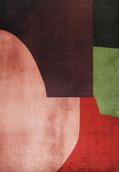 Dywan 'Savelle' - Czerwony/Wielokolorowy