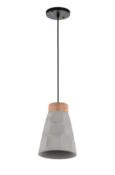 Lampa sufitowa 'Mark' - Drewno/Cement