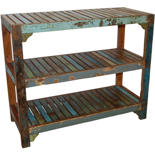 Półka 'Franklyn' - Drewno z recyklingu