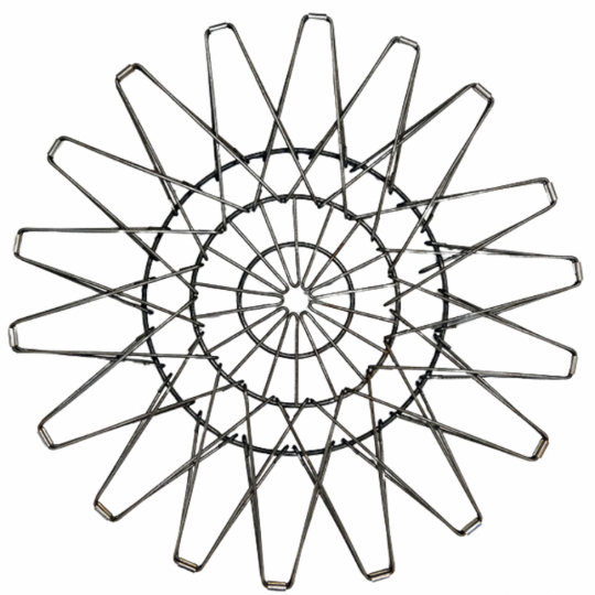 Wielofunkcyjny kosz druciany 'Script' - Żelazo