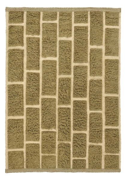 Dywan Rya 'Leknes Ręcznie tkana wełna' - zielony