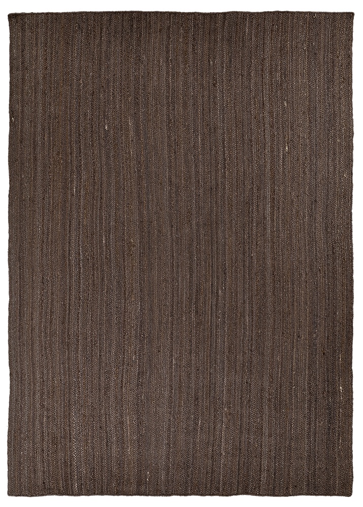 Dywan jutowy 'Amasia' - Ciemny brąz