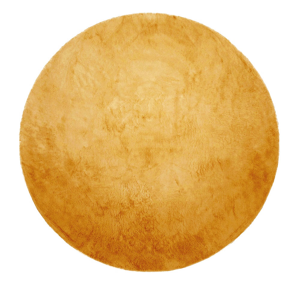 Okrągły dywan 'Aranga Super Soft' 200cm - Ż&oacute;łty