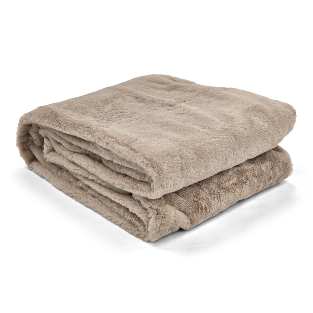 Narzuta 'Aranga Super Soft Throw” 130x170cm – brązowa