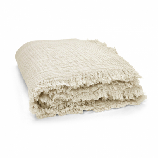 Kocyk muślinowy 'Dorena' 130x170cm - Szary