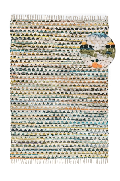 Dywan 'Lindby' - wielokolorowy/żółty