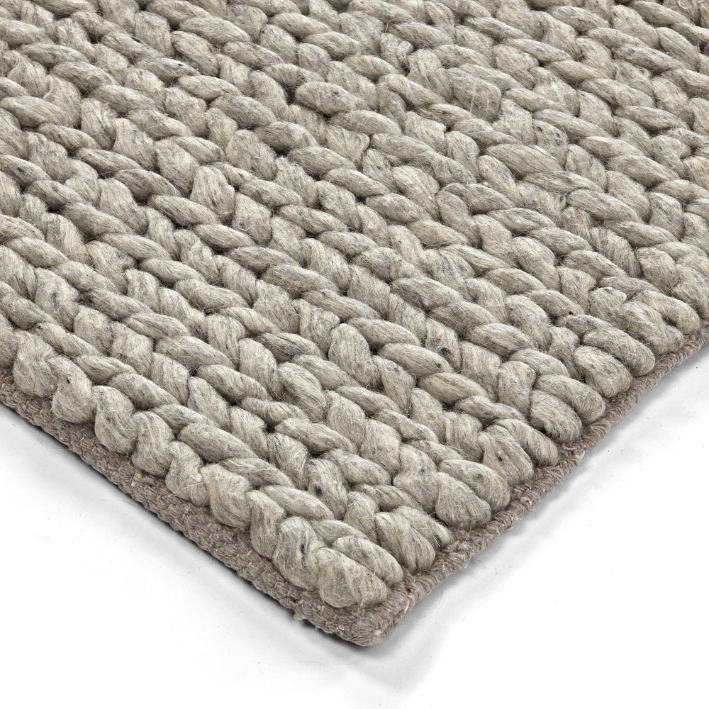 Dywan wełniany „Talvia Braided Wool” – szary