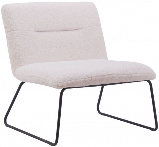 Fotel 'Chelsea' - Biały/Teddy