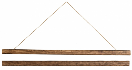 Wieszak na plakaty 70cm - Orzech