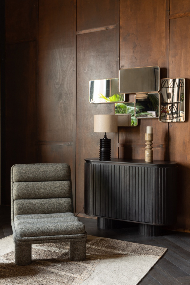 Fotel 'Fern' - Brązowy/Czarny