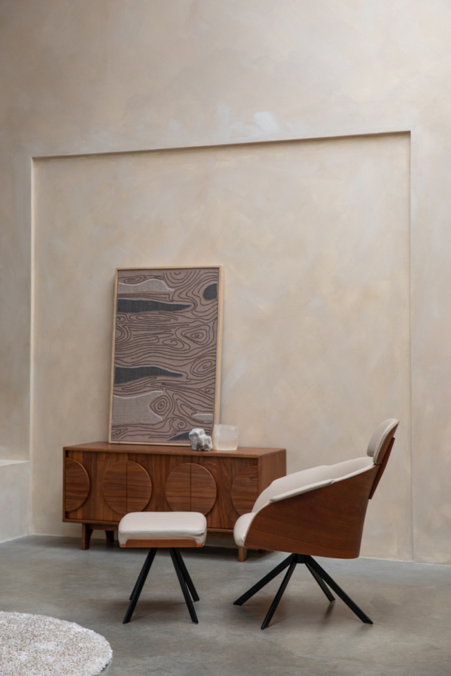 Pufa 'Frie' - Beżowa