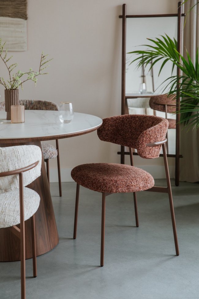 Krzesło 'Claes' - Brązowe