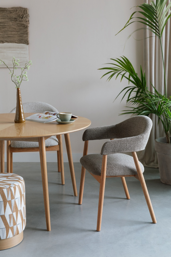 Krzesło 'Indy' - Brązowo/Czarne