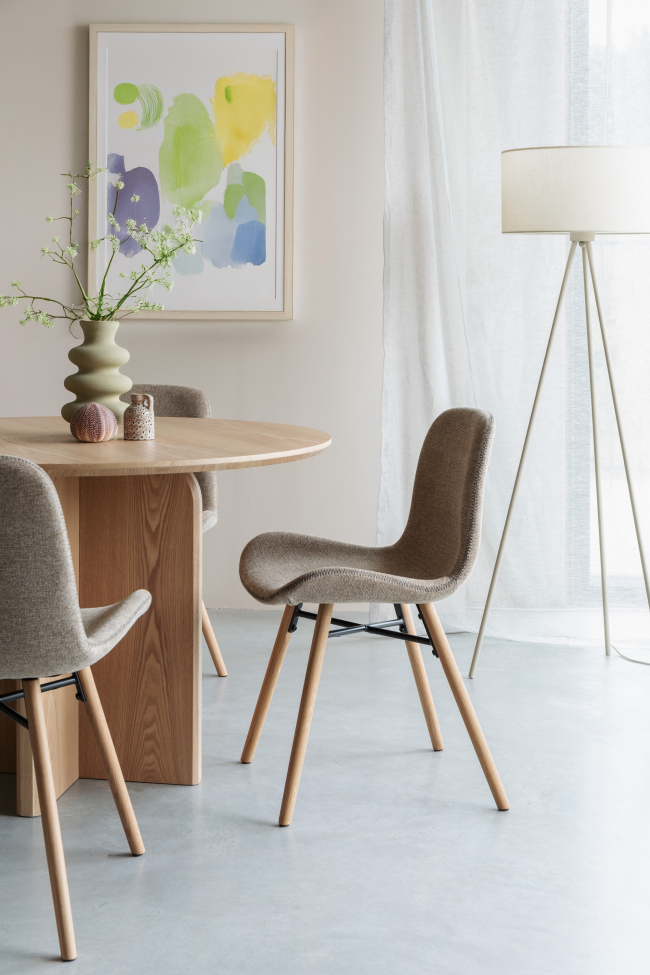 Krzesło 'Lester' - Brązowe